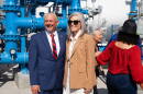Director of Tucson Water John Kmiec and Governor Katie Hobbs at the Tucson Airport Remediation Project facility in Tucson, Ariz., on Tuesday, Sept. 1, 2026.