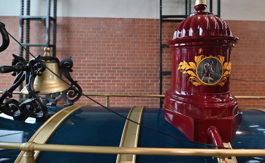 Detail of the model of the Union Pacific 119, which Dan Hryhorcoff built.