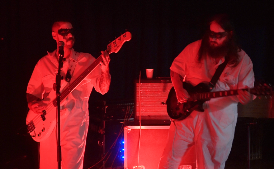 Darklord and the Goons performing live in WNIJ's Studio A