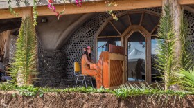 Pianist Mahani Teave performs at The Rapa Nui School of Music and the Arts on Easter Island