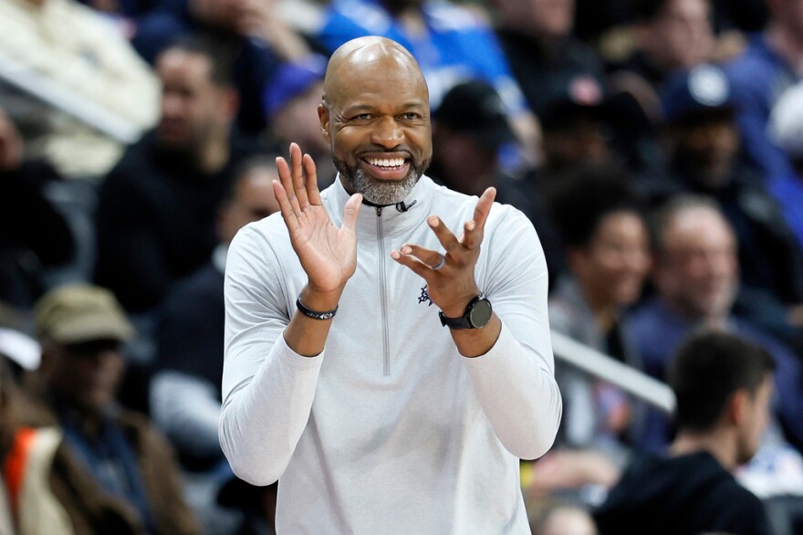 Former Orlando Magic head coach Jamahl Mosley, shown during a playoff game against the Detroit Pistons, has been named head coach of the New Orleans Pelicans.