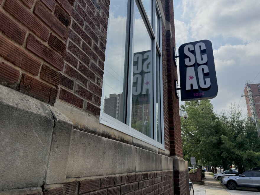 The outside of the South Carolina Arts Commission building in Columbia.