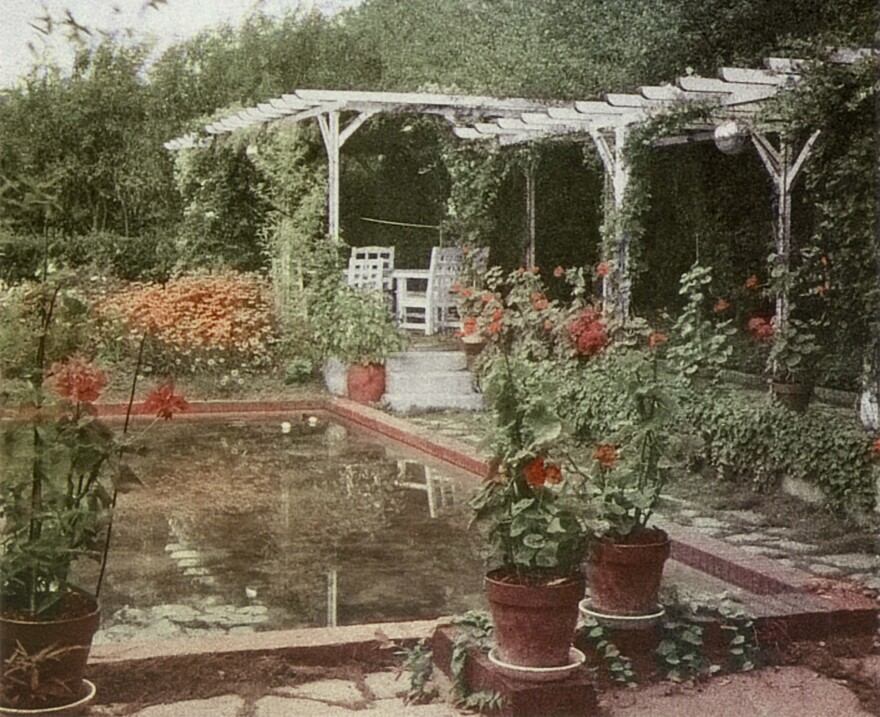 Dior's garden at the Villa Les Rhumbs in Granville in Normandy, France.