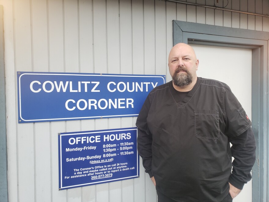 Tim Davidson is the coroner in Cowlitz County, as well as the president of the Washington Association for Coroners and Medical Examiners. 