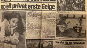 A 1977 Hamburg, Germany, newspaper profiled Diane Orson (lower left) and her role with Belafonte.
