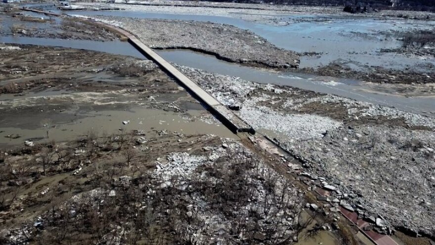 The 2019 floods destroyed roads in Nebraska. Governors in the Midwest quickly came together to work with the Army Corps of Engineers on responding to the floods and preventing future disasters. Four years later, the meetings continue.