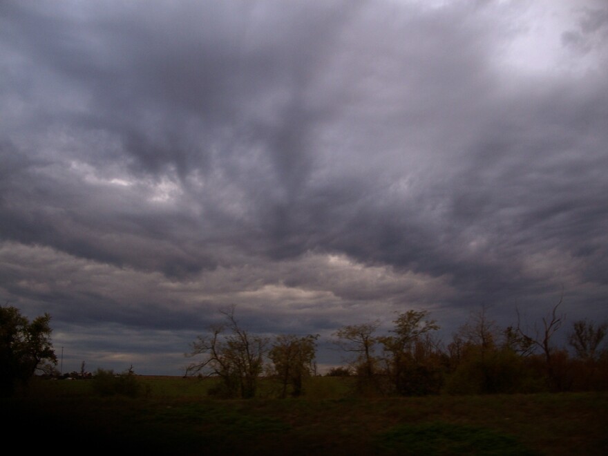 lavender clouds in the fall