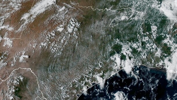 NOAA satellite image of Texas of the first day of fall on Sept. 22, 2023
