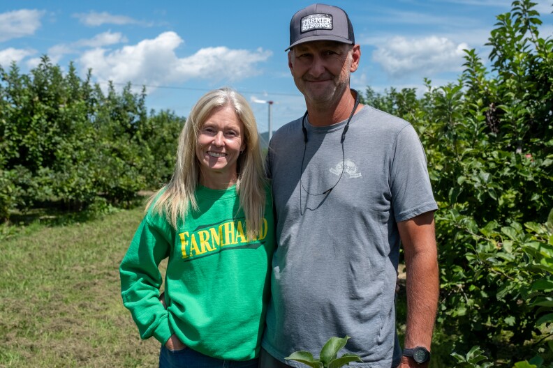 Rex and Danielle McCall have been trying to recoup losses after Hurricane Helene closed their farm for almost a month last year.