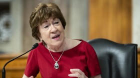 Sen. Susan Collins, R-Maine, speaks during a Senate Health, Education, Labor and Pensions Committee hearing on Capitol Hill in Washington, Tuesday, June 30, 2020. (Al Drago/Pool via AP)