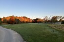 Leaves begin to turn an autumn shade at the Ellsworth Meadows Golf Club, in Hudson, OH on October 23, 2024.