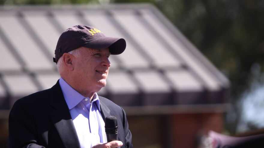 John McCain hat rally hero