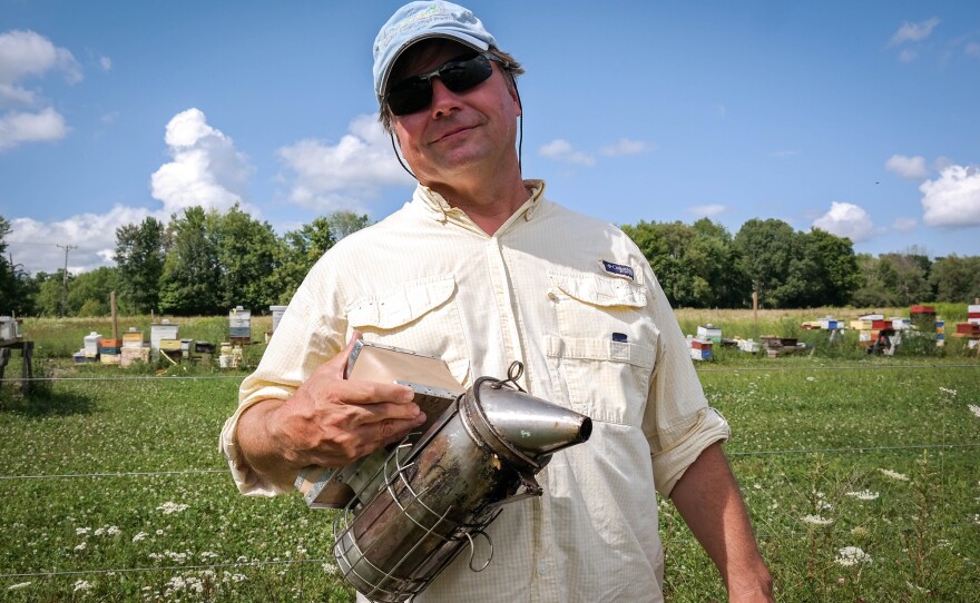 Bucking the paradigm in the beekeeping world, beekeeper and breeder Jeff Berta doesn't use pesticides to control mites on his honeybee colonies near Slippery Rock, Pa. Instead, he breeds bees that have natural grooming behaviors that keep colonies free of mites.