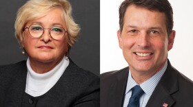 Sen. Karen Tallian (D-Ogden Dunes), left, and former Evansville Mayor Jonathan Weinzapfel are Indiana Democrats' candidates for attorney general.