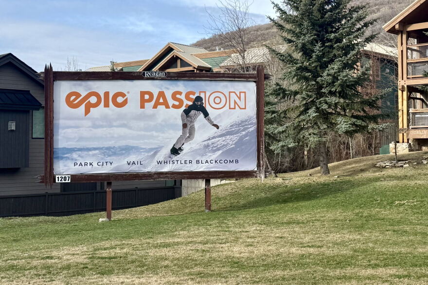 Park City's billboard on Park Avenue is pictured March 23, 2026.