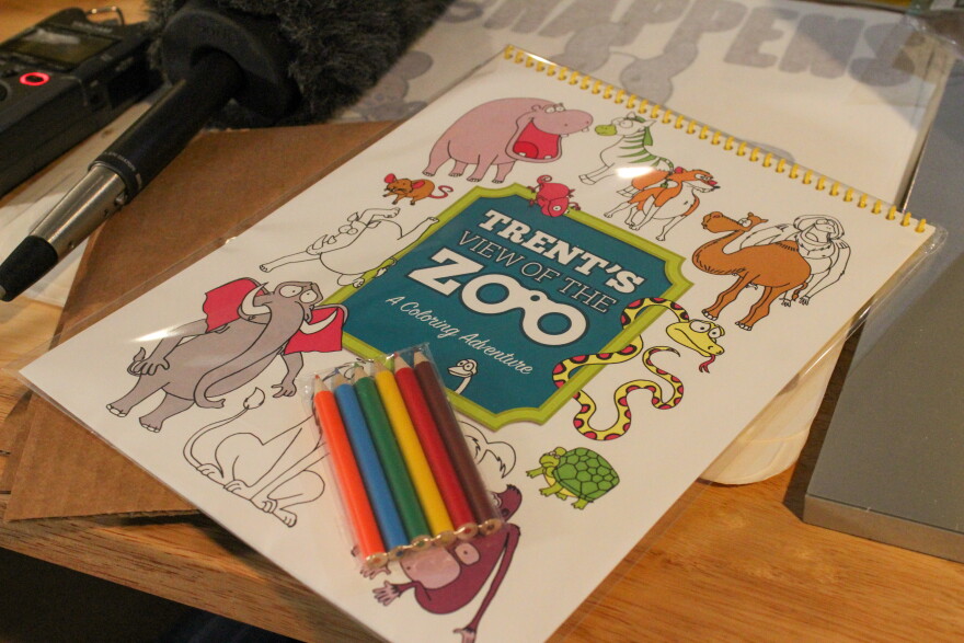 Trent's View of the Zoo was his first coloring book and remains a best seller for the business. A new activity books is expected early next year, and will be available at Walmart stores nationwide.