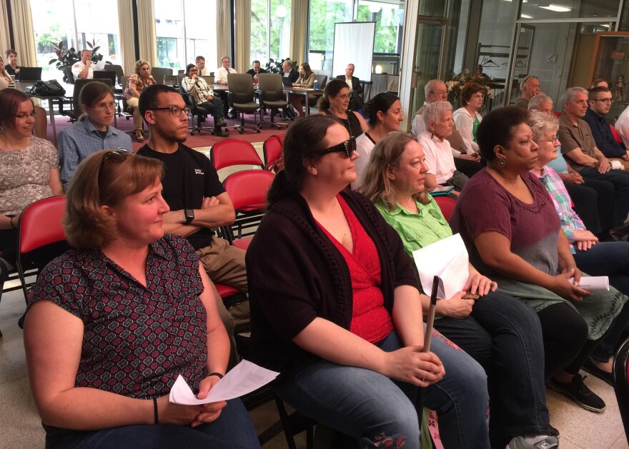 Transit supporters sit in chambers