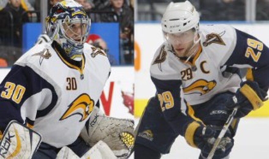 Buffalo Sabres, Goalie Ryan Miller & Forward and Captain Jason Pominville