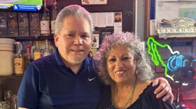 Jesse Camacho and Wilda Maldonado at Camacho's bar.