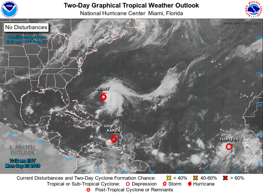 Forecasters are monitoring three tropical systems. NATIONAL HURRICANE CENTER
