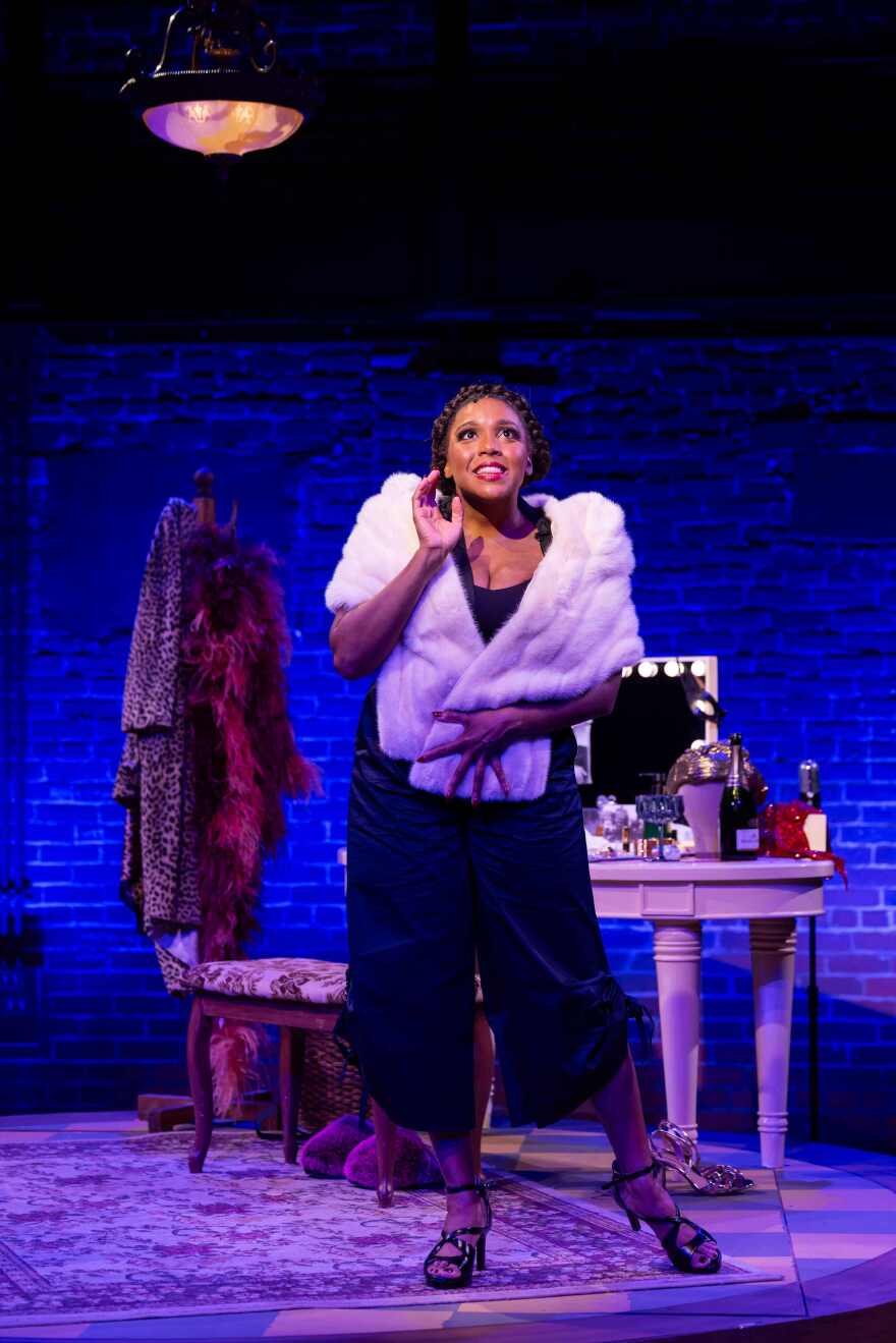 Jade Wheeler in the role of Eartha Kitt