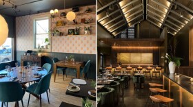 EsterEv (left) and Room Service have their dining spaces ready for service in Bay View.