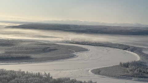 Circle from the air. (Patrick Gilchrist, KUAC)