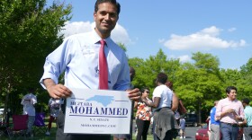 Mujtaba Mohammed canvassed for votes on Tuesday.