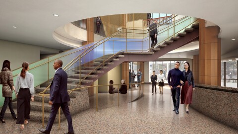 New Stevens Center lobby