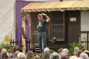 Storyteller and humorist Bill Lepp entertains at the Sounds of the Mountains festival