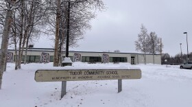 a school in snow