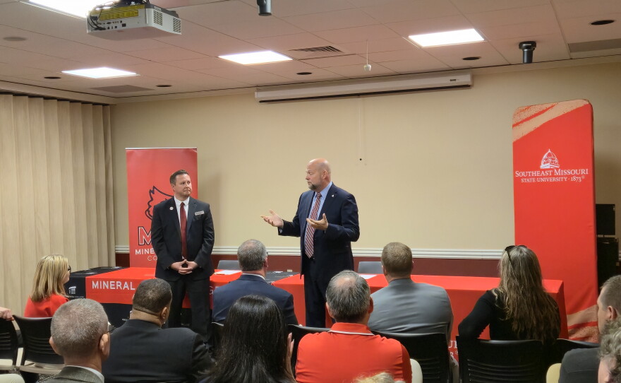 Mineral Area College and Southeast Missouri State University sign a Partnership Agreement giving students more access to educational and support services.