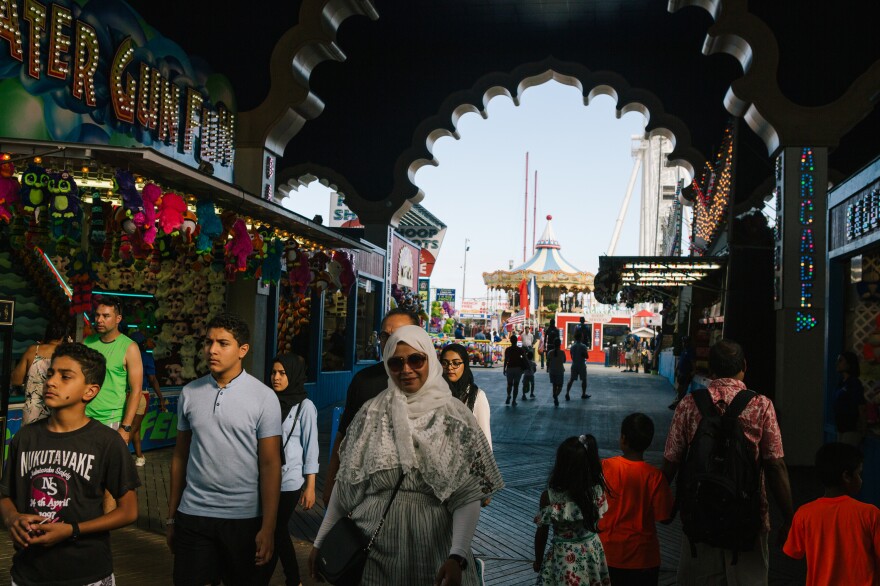 The boardwalk in Atlantic City, N.J. on Thursday.