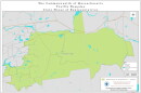 The official map for the 12th Hampden State House District in Massachusetts. Prepared by the office of Secretary of the Commonwealth William F. Galvin in 2020.