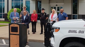Marke Dickinson, president and CEO of the AAA of Western and Central New York, speaks during a news conference in Amherst, NY on the '100 deadliest days' for teen drivers.