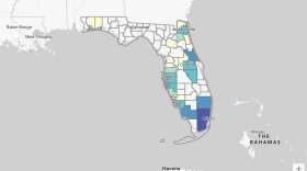 Screenshot of the Florida Department of Health COVID-19 data and surveillance dashboard