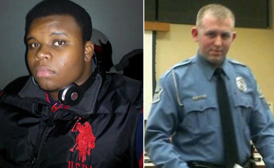 Michael Brown and Officer Darren Wilson