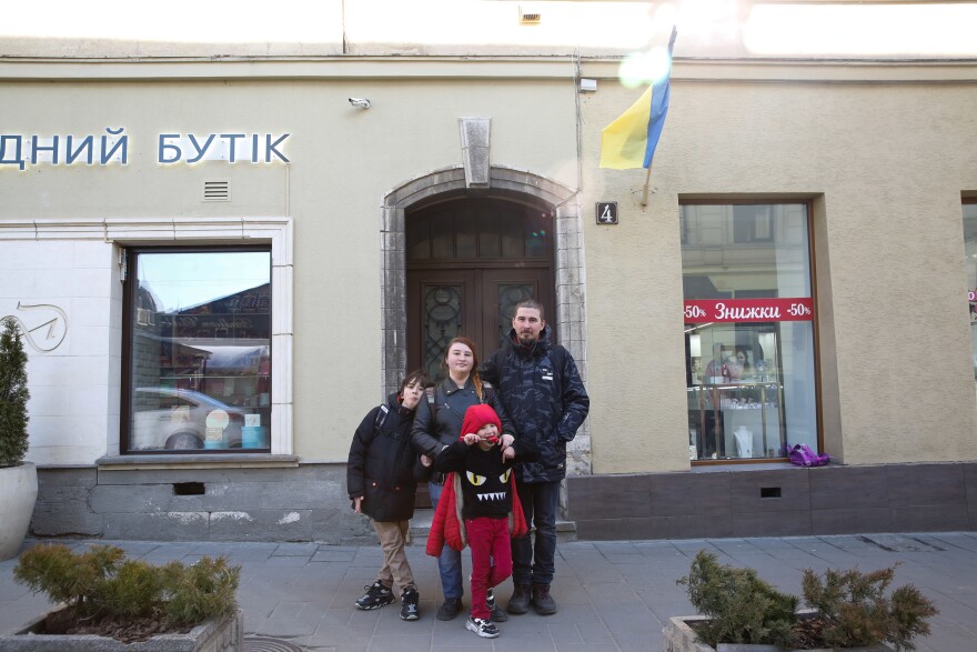 The Lysenko family escaped last week from their besieged home city of Chernihiv. The mayor says the city is "being wiped off the map."