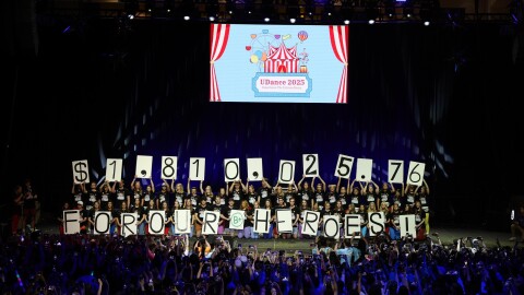 Fundraising total reveal at UDance 2025