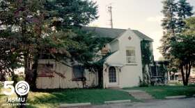 KSMU's original home was in an old house near the corner of Grand and National.