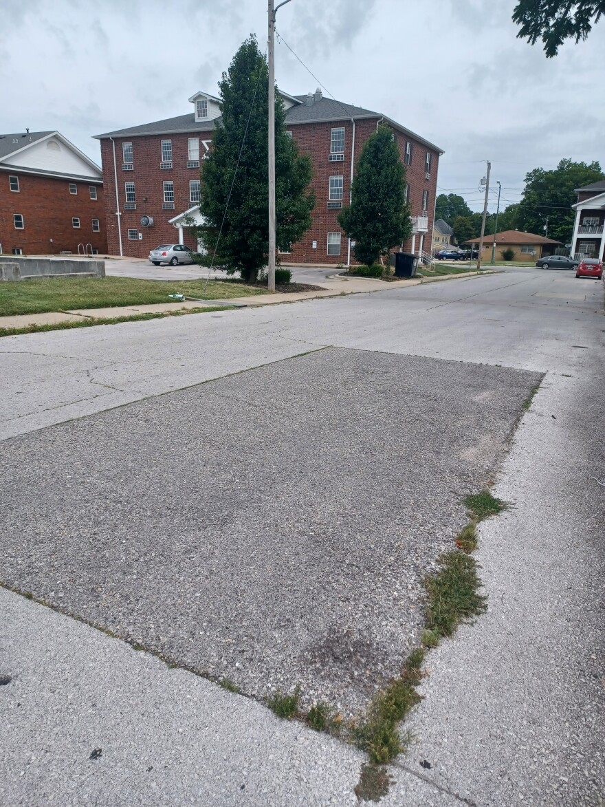 A section of Florence Ave. between Cherry and Elm Streets in Springfield (Photo taken on July 11, 2023)