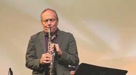 Ken Peplowski plays clarinet at The Oregon Coast Jazz Party October, 2025.