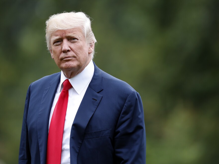 President Trump is confronting federal investigations and civil lawsuits, but he calls the focus on his legal challenges a distraction.