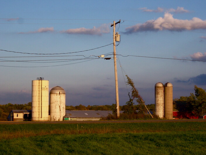 Farmland somewhere in the country.