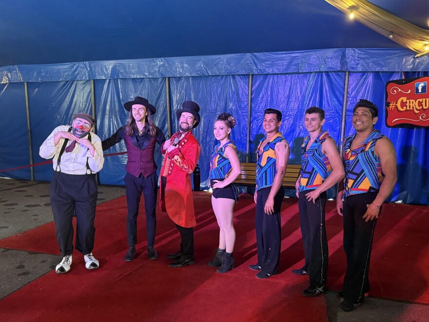 Circus World performers pose for a photo.