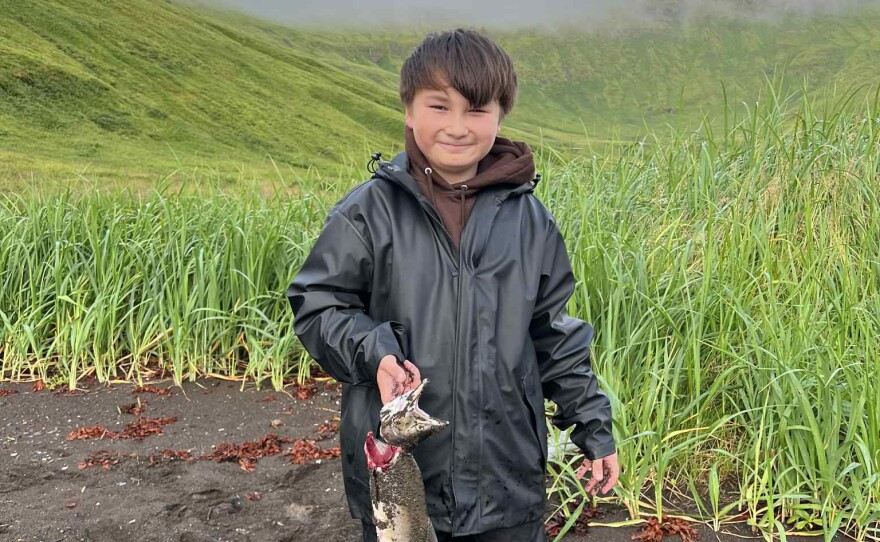 Darryl Bereskin with his catch.