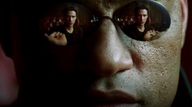 Laurence Fishburne and Keanu Reeves in The Wachowskis’s ‘The Matrix’ (1999).