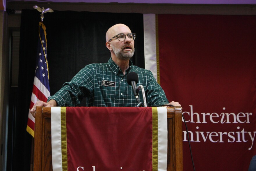 Chris Distel, Schreiner University.