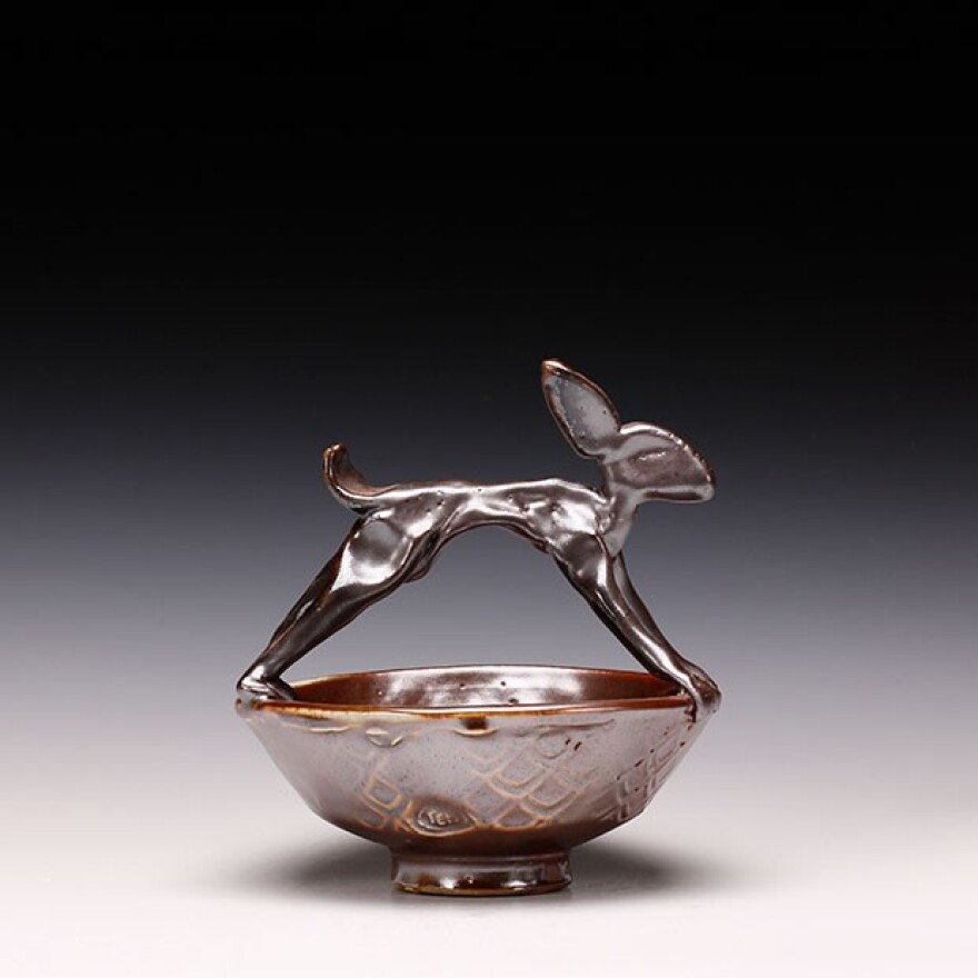A bunny bowl by Troy Bungart