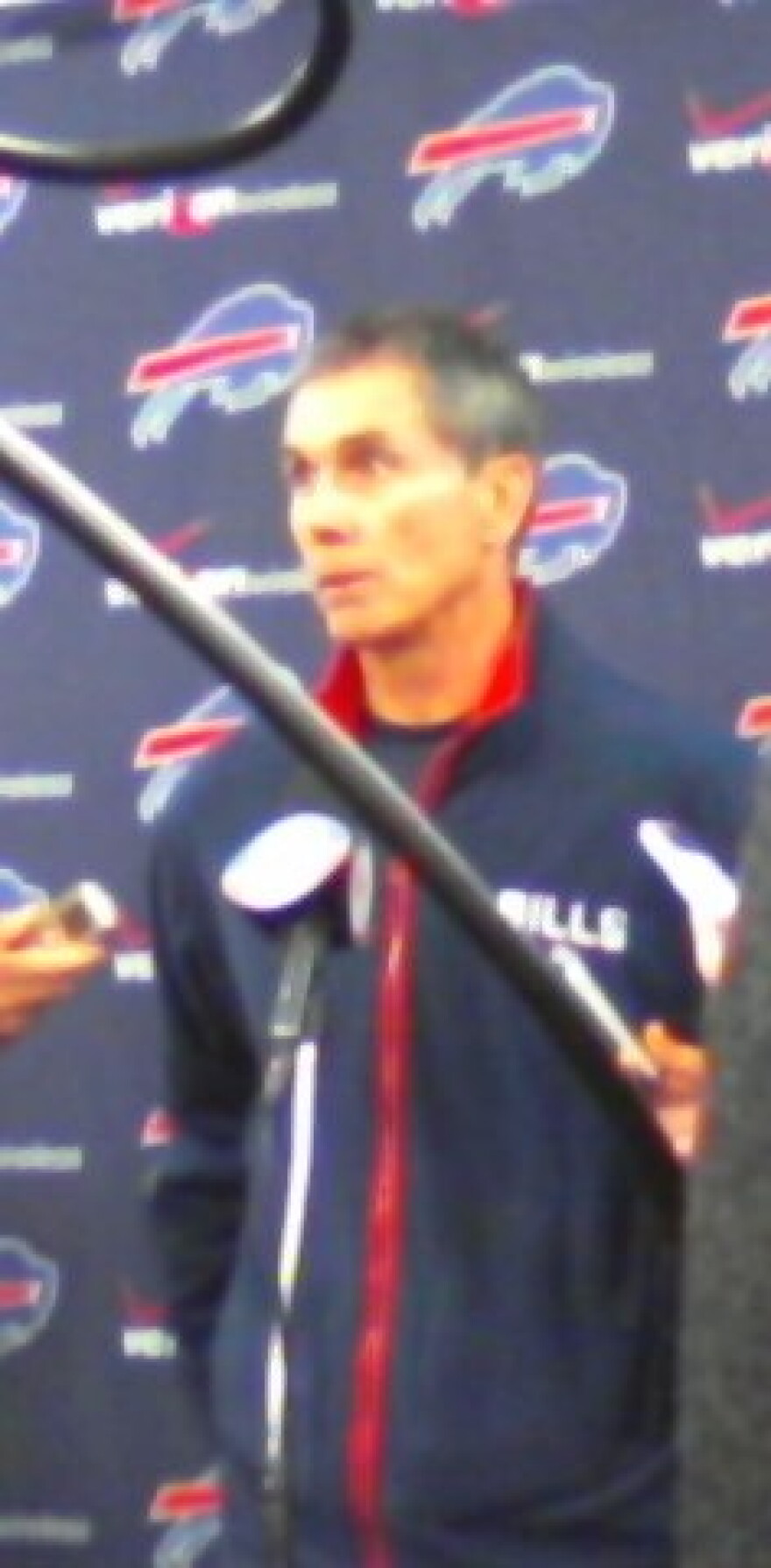 Bills Coach Dick Jauron meeting with reporters Monday